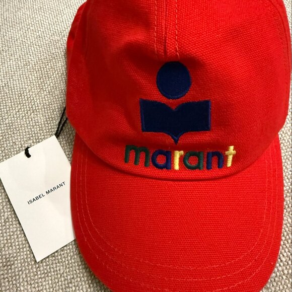 Isabel Marant Red Tyrony Cap - Picture 1 of 4